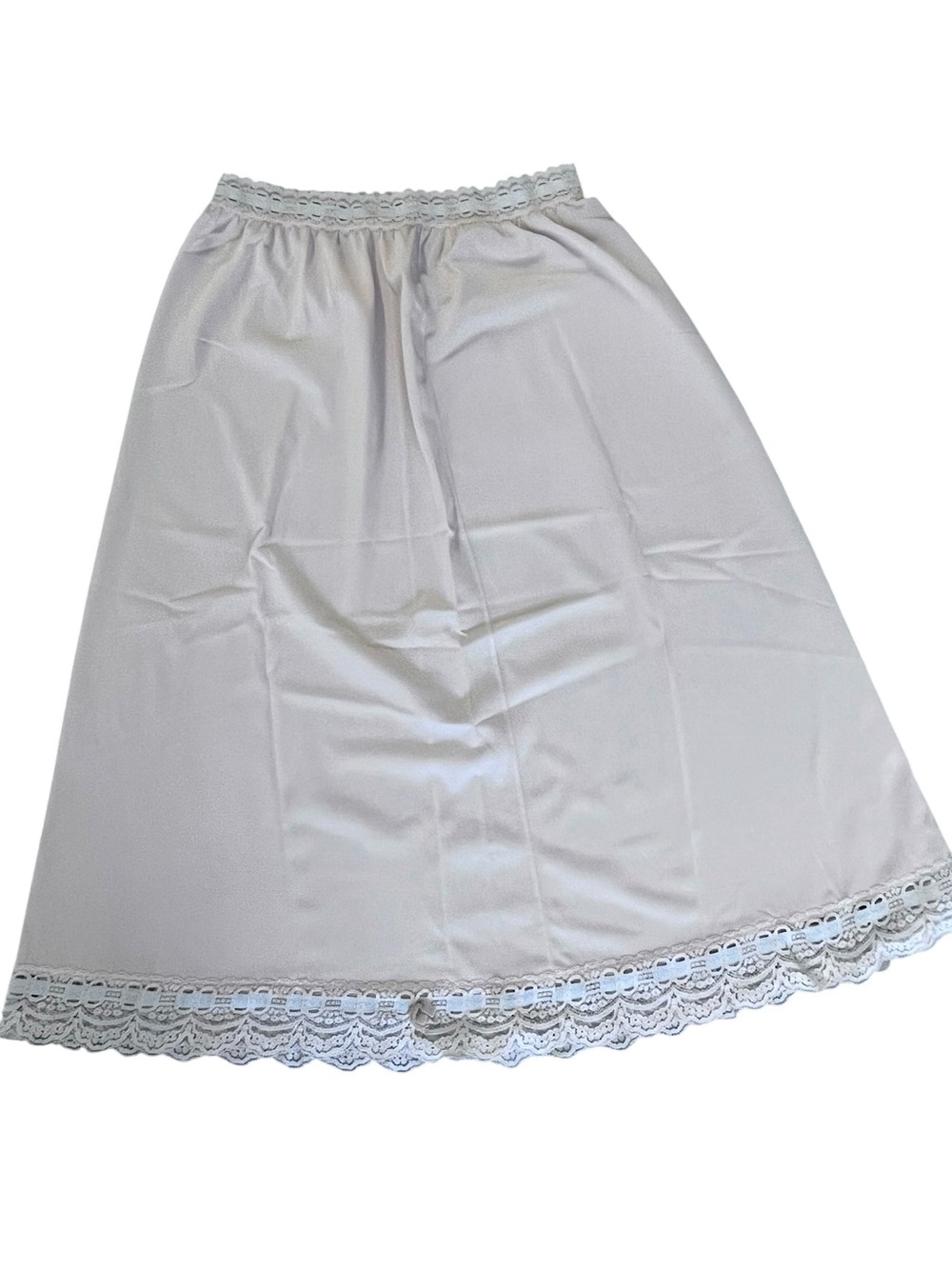 Olga Pink Half Slip with Blue Ribbon M, 2970’s
